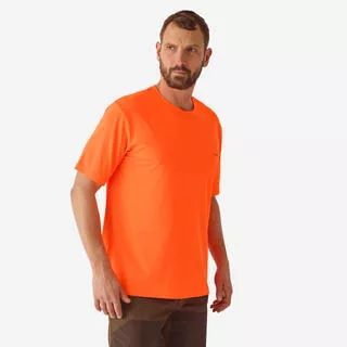 SOLOGNAC T-shirt traspirante caccia 300 arancione fluo