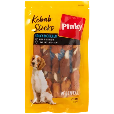 Kebab tyčinky pro psy Pinky
