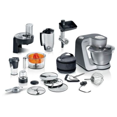 Bosch MUM59S81DE Serie 4 Küchenmaschine MUM 5 1000 W Silber anthrazit