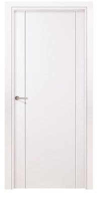 PUERTA INTERIOR EN BLOCK LACADA BLANCA 2L 62,5 CM DERECHA
