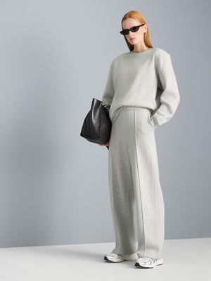 Pantalones de chándal rectos con mucho algodón
