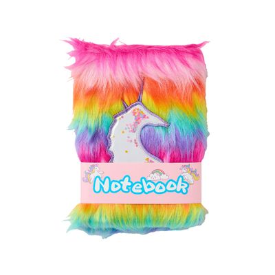 Notebook Unicorn Appliqué Plush A5
