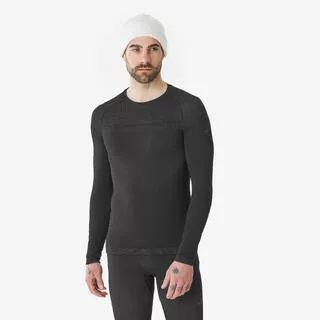WEDZE Maglia termica sci uomo 500 SEAMLESS nera