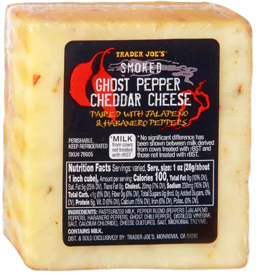 Smoked Ghost Pepper Cheddar Cheese
