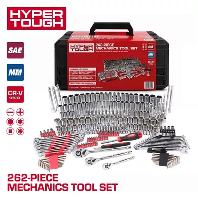 Hyper Tough 262-Piece Mechanics Tool Set, SAE and Metric