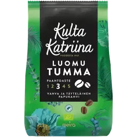 Kulta Katriina Luomu tumma paahto papukahvi RAC 425g