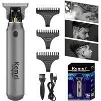 kemei hair trimmer KM-1757 cordless rechargeable hair clipper oil head clipper 0mm haircut machine beard trimmer carving hair