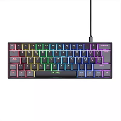 TRUST - GXT867 ACIRA 60% MINI GAMING KEYBOARD IT-Black/RGB