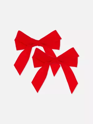 Pack de 2 servilleteros navideños con lazo