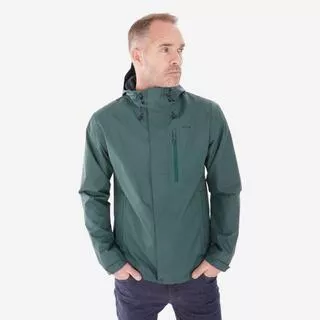 Giacca montagna uomo NH500 impermeabile azzurra