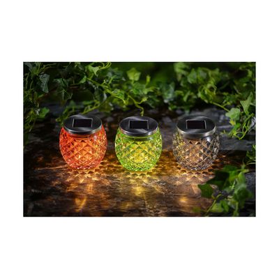 Solar Glass Jar Assorted colours
