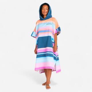 Poncho surf adulto 500 SUNSET 150 cm rosa