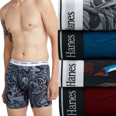 Men's Hanes® Originals Ultimate Boxer Briefs 3-Pack + 1 Bonus Pack