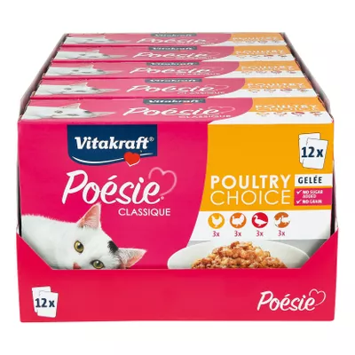 Vitakraft Poesie Classique Gelee 12 x 85 g, 5er Pack