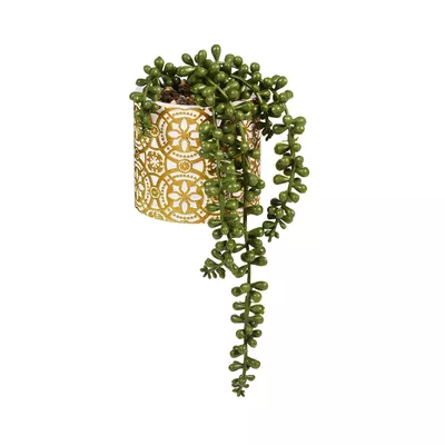Faux String of Pearls in Zen Pot