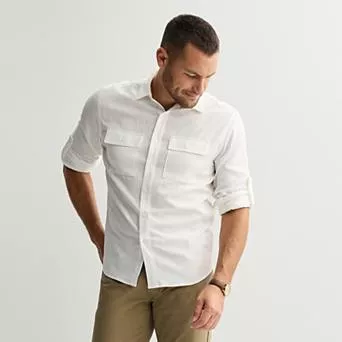 Men's Apt. 9® Utility Button-Down Shirt