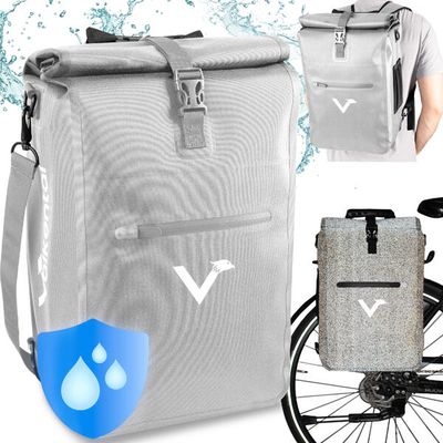VALKENTAL Fahrradtasche Wasserdichte 3in1 Gepäckträgertasche & Rucksack 23L - ValkOne