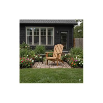 Klappbarer Liegestuhl Adirondack aus Akazie, ca. 84 x 69 x 93 cm - Braun