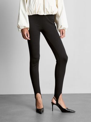 Leggings con estribo y alto % de algodón