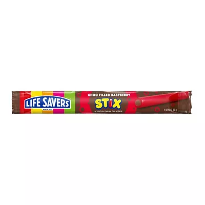 Life Savers Raspberry Choc Stix 40g