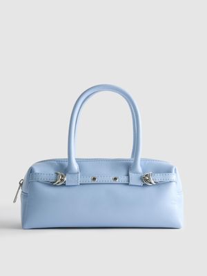 Bolso de hombro con detalle de ojales