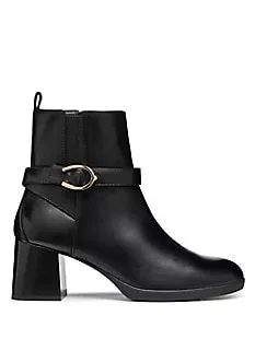 Women's Walk Pleasure Leather Block-Heel Ankle Boots