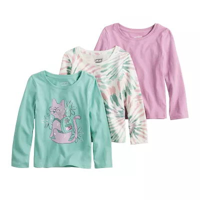 Girls 4-12 Jumping Beans® 3-Pack Long Sleeve Tees