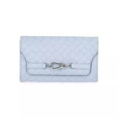 Time and Tru Women's Scarlet Envelope Wallet, Bashful Blue