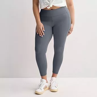 Plus Size Tek Gear® Ultrastretch High-Waisted Side Pocket 7/8 Leggings