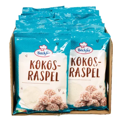 Backfee Kokosraspel 200 g, 25er Pack