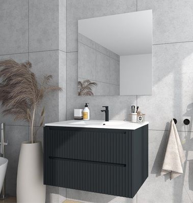 MUEBLE DE BAÑO BLUR NEGRO 80X45CM