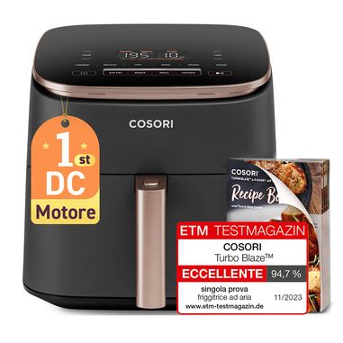 Cosori FRIGGITRICE AD ARIA Turbo Blaze Chef Editio...