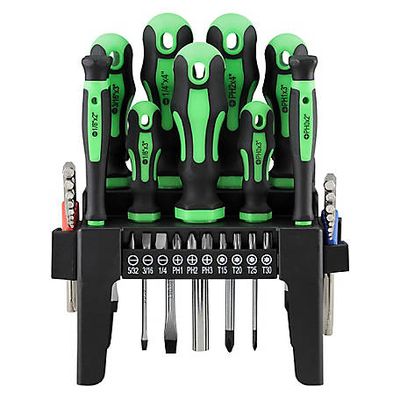 New! JobSmart 37 pc. SAE/Metric Screwdriver Set