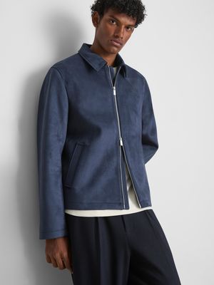 Chaqueta de ante de corte recto de The Edit