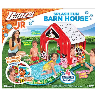New!  Banzai Splash Fun Barn House