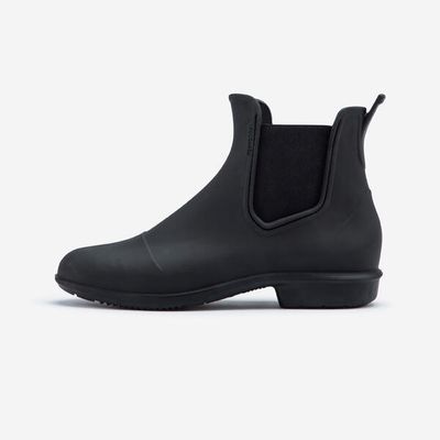 FOUGANZA Reitstiefeletten Damen/Herren 100 schwarz