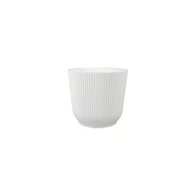 Ribbed Plastic Pot D22cm Assorted