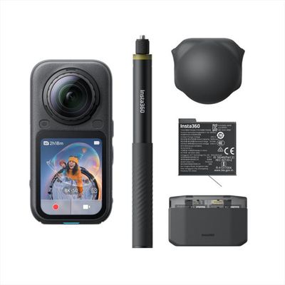 INSTA360 - Videocamera 8K X6 ESSENTIALS BUNDLE-Nero