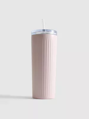 Vaso acanalado para bebidas heladas