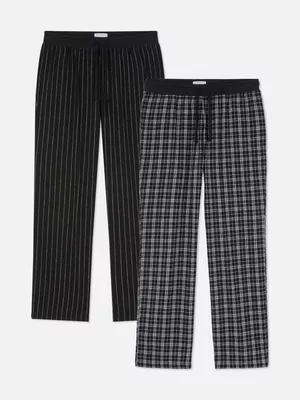 Pack de 2 pantalones de pijama con cordón