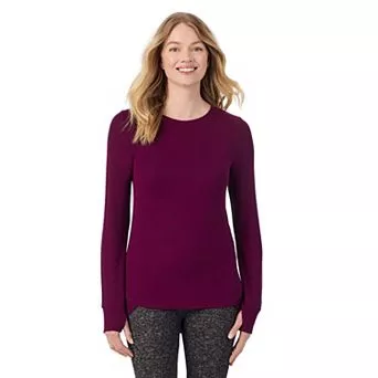Women's Cuddl Duds® Soft Knit Long Sleeve Crew Top