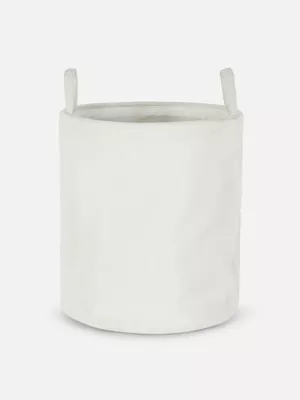 Cesta para la colada plegable de pana