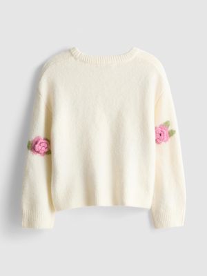 1-9 años | Jersey con aplicaciones florales