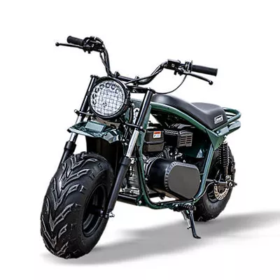 New!  Coleman Powersports Rear Suspension 196cc Gas-Powered Minibike, Hunter Green
