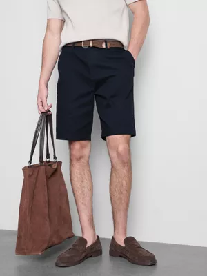 Pantalones cortos chinos con cinturón