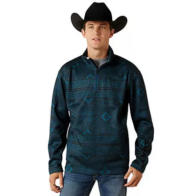 Ariat Men's Caldwell Logo 1/4 Zip Sweater