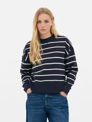 Jersey de punto con cuello redondo