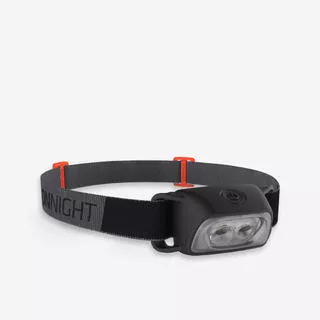 QUECHUA Lampada frontale montagna a batterie ONNIGHT 100 nera - 80 lumens