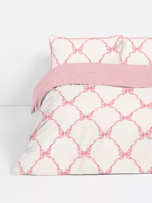 Fundas de edredón y almohadas superking de lazos