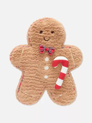 Cojín en forma de galleta de jengibre